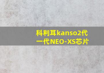 科利耳kanso2代 一代NEO-XS芯片